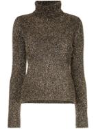 Osman Glitter Roll Neck Sweater - Gold