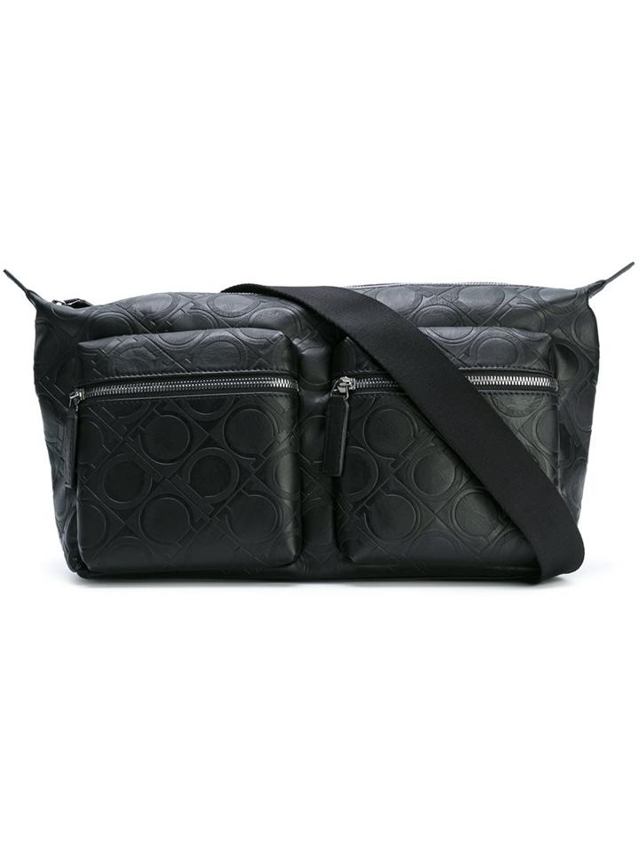 Salvatore Ferragamo Embossed Logo Shoulder Bag