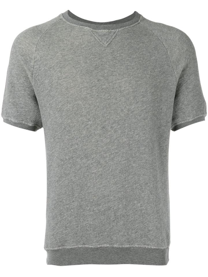 Barena Short-sleeve Sweatshirt, Men's, Size: Xl, Grey, Cotton