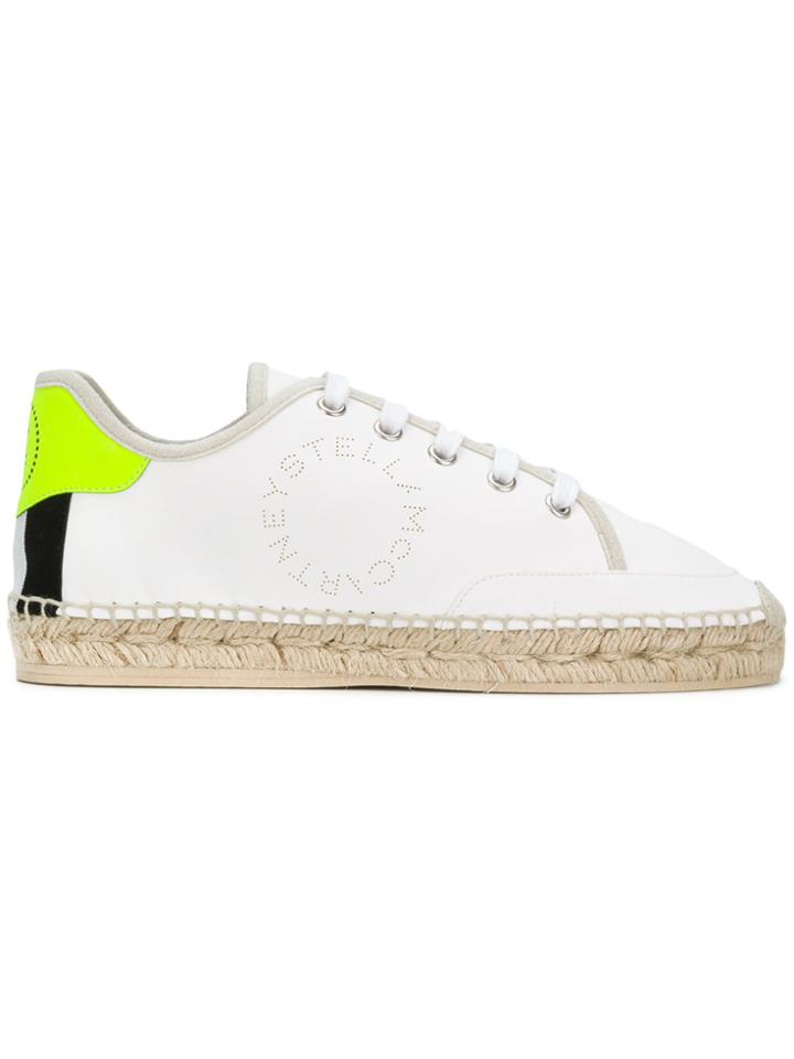 Stella Mccartney Raffia Sole Sneakers - White