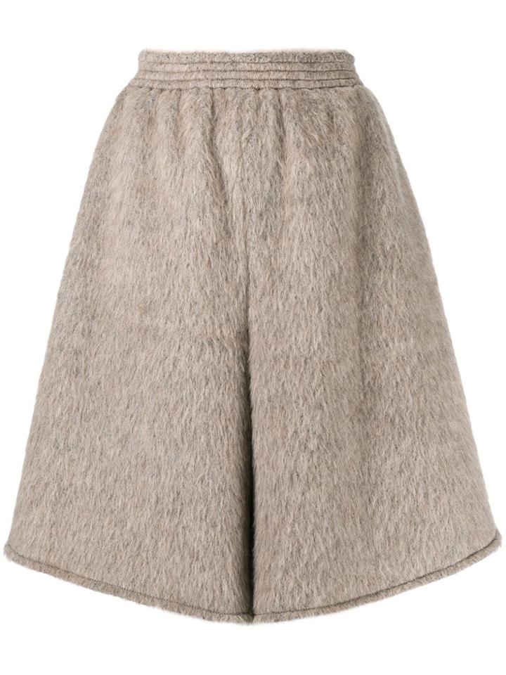 Mm6 Maison Margiela Oversized Elasticated Knit Shorts - Grey