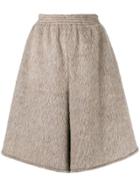 Mm6 Maison Margiela Oversized Elasticated Knit Shorts - Grey