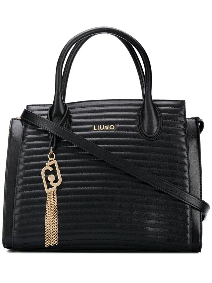 Liu Jo Ribbed Satchel - Black