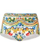 Dolce & Gabbana Majolica Print Bikini Bottoms