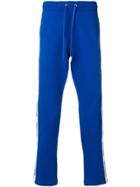 Moschino Logo Stripe Track Pants - Blue