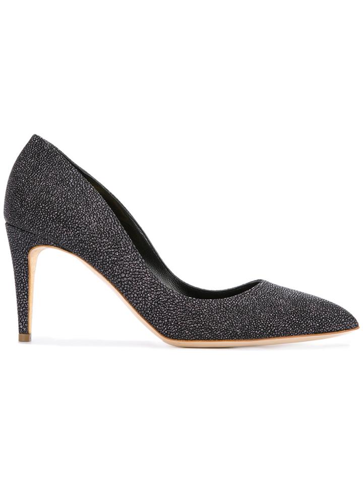 Rupert Sanderson Textured Pumps - Pink & Purple