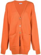 Rosetta Getty Paneled Cardigan - Orange