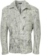 Comme Des Garçons Vintage Number Print Buttoned Jacket - Grey
