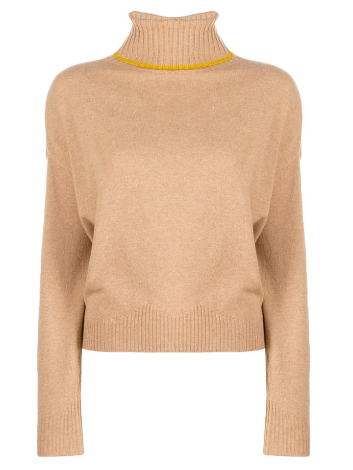 Semicouture Turtle Neck Jumper - Neutrals