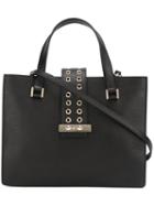 Red Valentino Perforated Strap Tote, Women's, Black