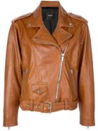 Lth Jkt Zoe Biker Jacket - Tobacco-zoe