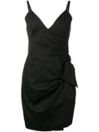 Victoria Victoria Beckham Front Tie Dress - Black