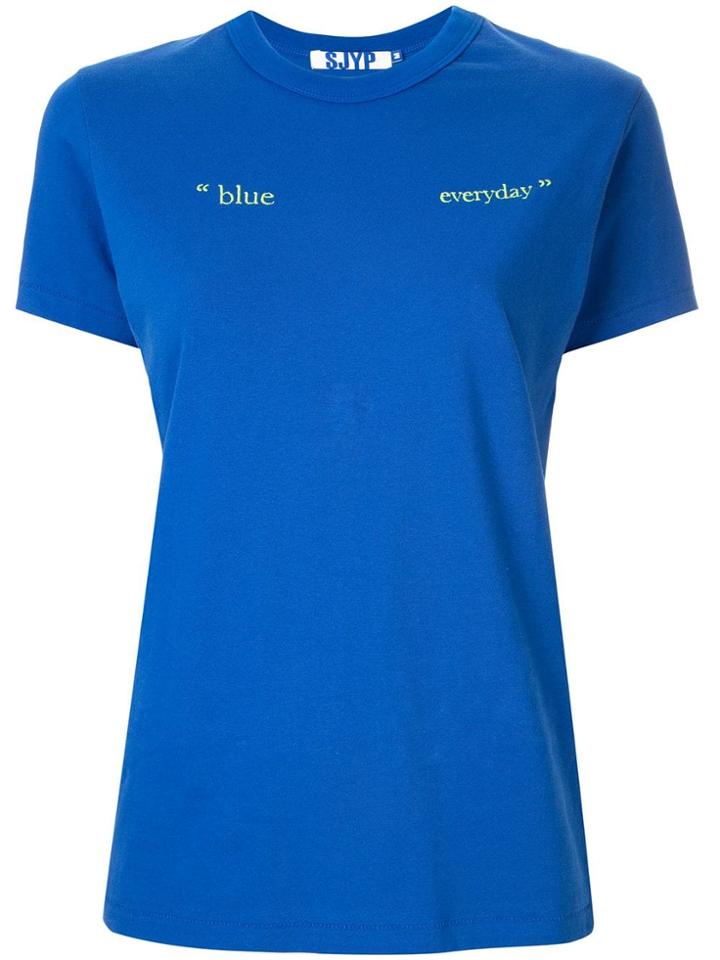 Sjyp Everyday T-shirt - Blue