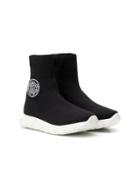 Roberto Cavalli Junior Sock Style Sneakers - Black