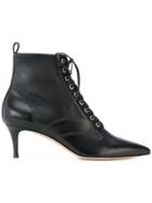 Gianvito Rossi Lace-up Ankle Boots - Black
