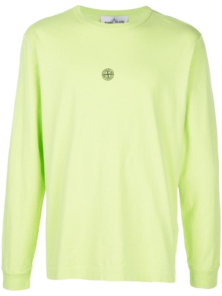 Stone Island Back Sprayed Logo T-shirt - Green