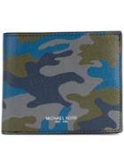 Michael Michael Kors Harrison Camouflage-print Bifold Wallet - Green