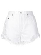 Nobody Denim Skyline Short Fray Beyond - White