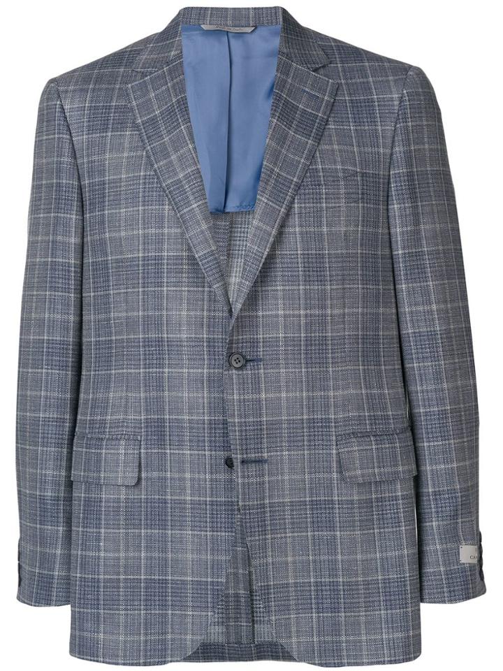 Canali Plaid Blazer - Grey