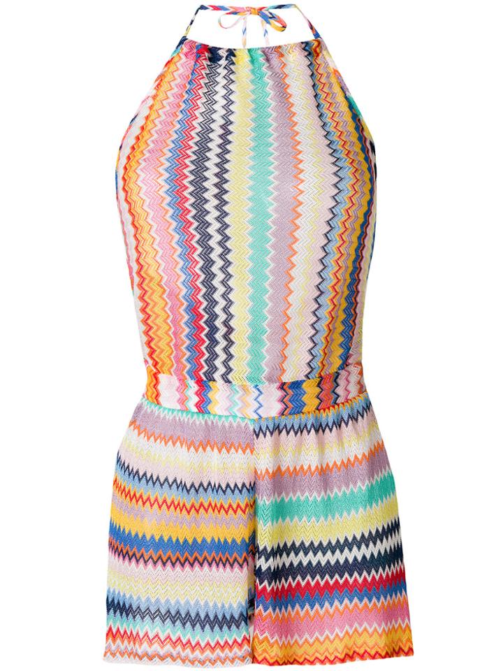 Missoni Mare Zigzag Stripe Playsuit - Multicolour