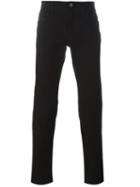 Dolce & Gabbana Slim Fit Jeans, Men's, Size: 48, Black, Cotton/spandex/elastane/calf Leather