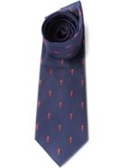 Etro Sea Horse Embroidered Tie
