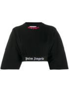 Palm Angels Logo Hem Sweatshirt - Black