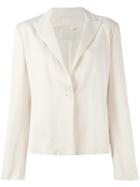 Krizia Vintage One Button Blazer - Pink & Purple
