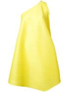 Pleats Please By Issey Miyake Flared One-shoulder Dress - Yellow
