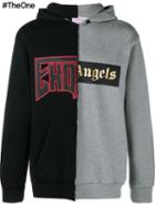 Palm Angels Split Effect Hoodie, Men's, Size: Small, Black, Cotton