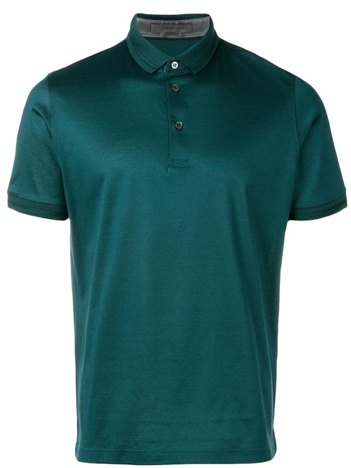 Corneliani Slim Fit Polo Top - Green