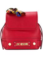 Love Moschino Scarf-detail Backpack - Red