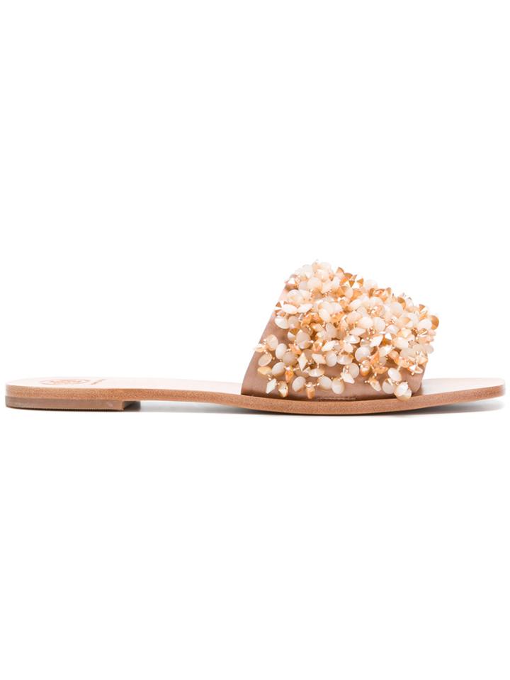 Tory Burch Logan Slides - Nude & Neutrals