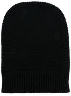 N.peal Knitted Beanie Hat - Black