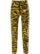 Kwaidan Editions Tiger Print Slim Fit Trousers - Yellow