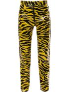 Kwaidan Editions Tiger Print Slim Fit Trousers - Yellow