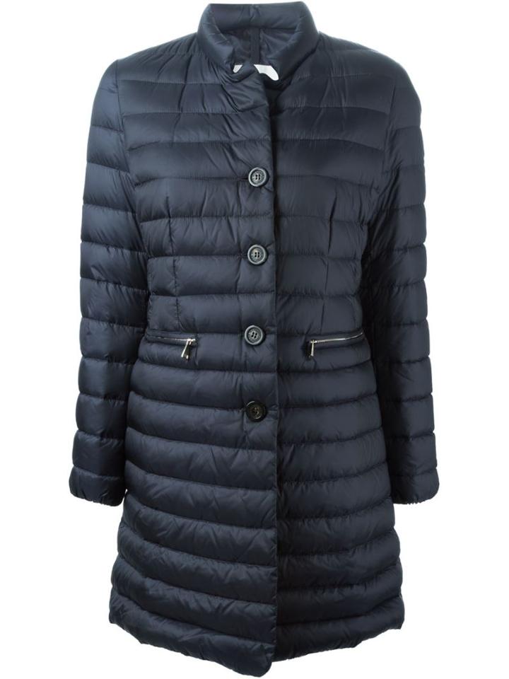 Moncler 'anjony' Padded Coat, Women's, Size: 1, Blue, Polyamide/feather Down