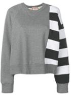 Nº21 Stripe Detail Sweatshirt - Grey