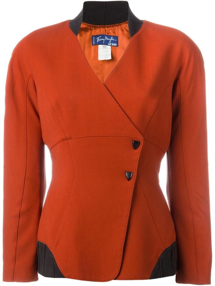 Thierry Mugler Vintage Double Breasted Blazer - Red