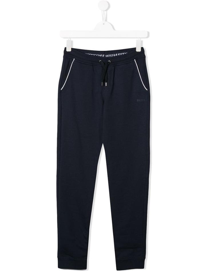 Boss Kids Elasticated Waist Trousers - Blue