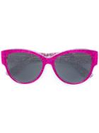 Saint Laurent - Monogram M3 Sunglasses - Women - Cellulose - One Size, Pink/purple, Cellulose
