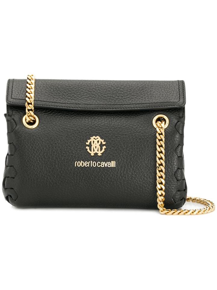 Roberto Cavalli Logo Plaque Crossbody Bag - Red