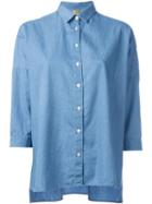 Fay Oversize Shirt, Women's, Size: 52, Blue, Cotton