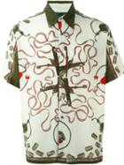 Jean Paul Gaultier Vintage 'barber Shop' Printed Shirt