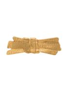 Yves Saint Laurent Vintage Art Bow Brooch - Gold