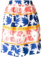 P.a.r.o.s.h. 'penelope' Skirt, Women's, Size: Small, Blue, Polyester/silk/polyamide/polyamide