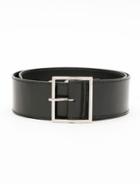 Reinaldo Lourenço Wide Leather Belt - Black