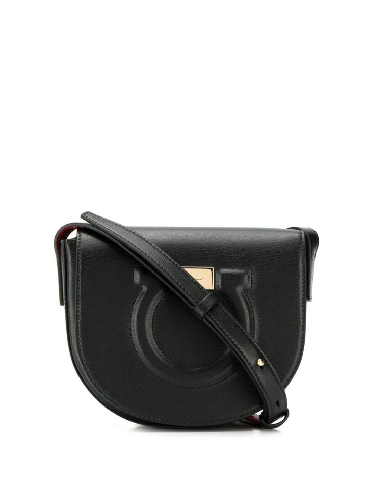 Salvatore Ferragamo Small Gancini Crossbody - Black