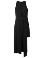 Giuliana Romanno Midi Dress, Women's, Size: 38, Black, Acetate