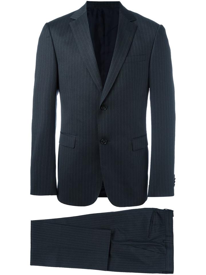 Z Zegna Two Piece Suit, Men's, Size: 54, Grey, Acetate/viscose/wool
